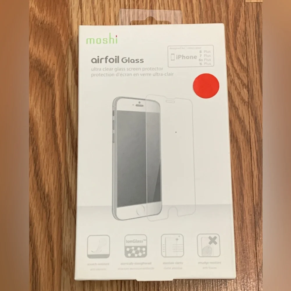 Moshi Airfoil Glass Screen Protector for iPhone 6+/6s+/7+/8+